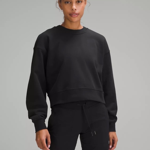 Lululemon Perfectly Oversized Cropped Crew French Terry - Picture 1 of 3